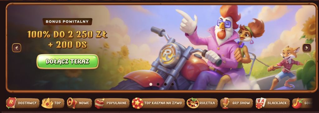 Strona główna kasyna Roostino