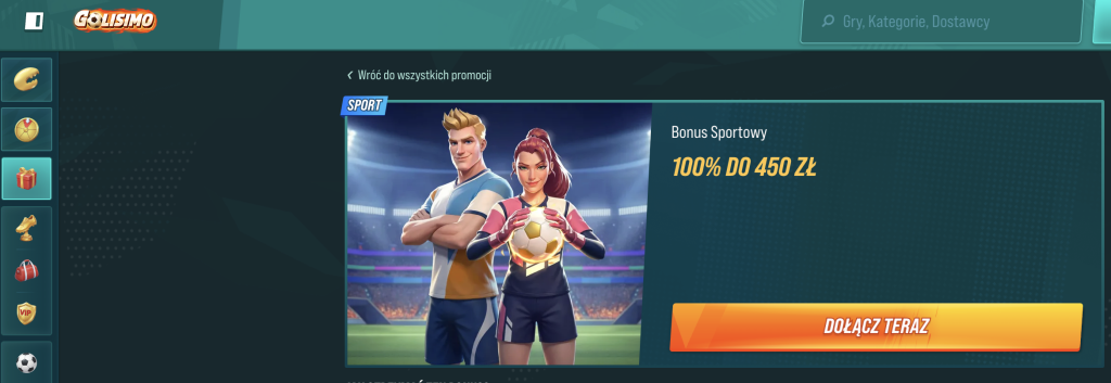 Golisimo strona główna kasyna